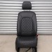 eZee Stoelbekleding Volkswagen ID Buzz >2023 Zwart Diamond zilver stiksel (voorraadmodel)